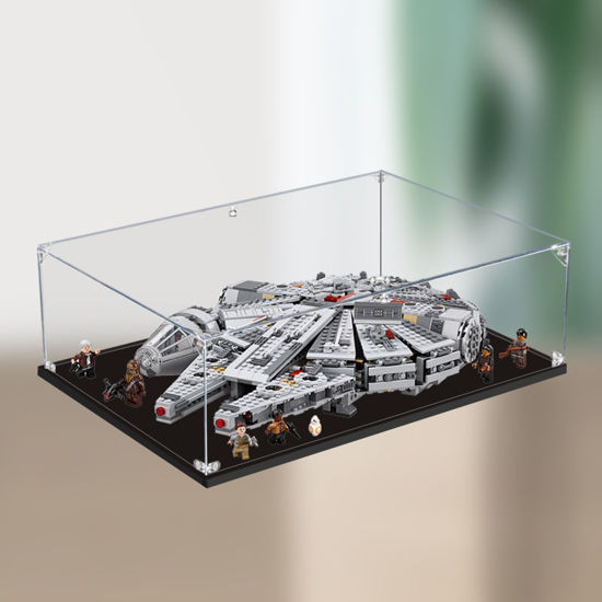 Picture of Acrylic Display Case for LEGO 75105 Star Wars Millennium Falcon The Force Awakens Figure Storage Box Dust Proof Glue Free