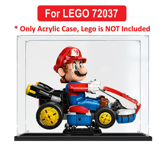 Picture of Acrylic Display Case for LEGO 72037 Super Mario Standard Mario Kart Set Figure Storage Box Dust Proof Glue Free
