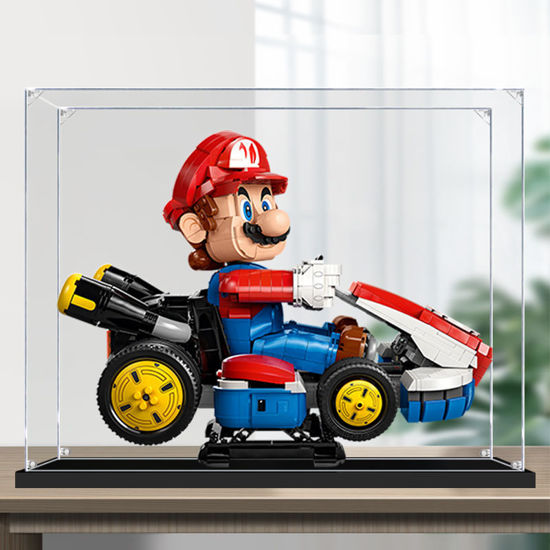 Picture of Acrylic Display Case for LEGO 72037 Super Mario Standard Mario Kart Set Figure Storage Box Dust Proof Glue Free