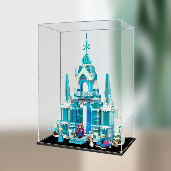 Picture of Acrylic Display Case for LEGO 43244 Disney Elsa's Ice Palace Figure Storage Box Dust Proof Glue Free