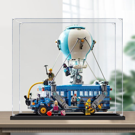 Picture of Acrylic Display Case for LEGO 77073 Fortnite Battle Bus Figure Storage Box Dust Proof Glue Free