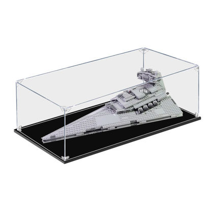 Picture of Acrylic Display Case for LEGO 75055 Star Wars Imperial Star Destroyer Figure Storage Box Dust Proof Glue Free