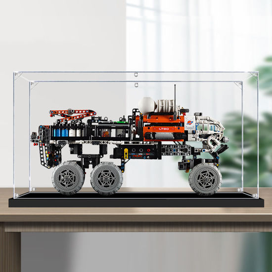 Picture of Acrylic Display Case for LEGO 42180 Technic Mars Crew Exploration Rover Figure Storage Box Dust Proof Glue Free