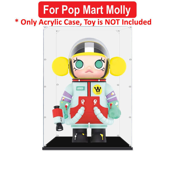 Picture of Acrylic Display Case for 400% 1000% POP MART Popmart MEGA Space Molly Figure Storage Box Dust Proof Glue Free