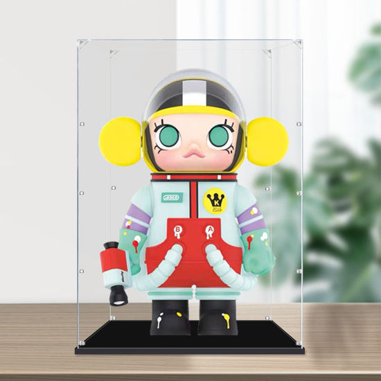 Picture of Acrylic Display Case for 400% 1000% POP MART Popmart MEGA Space Molly Figure Storage Box Dust Proof Glue Free