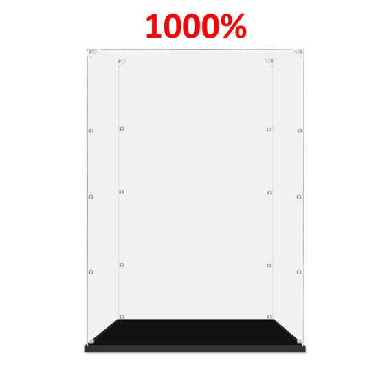 Picture of Acrylic Display Case for 400% 1000% POP MART Popmart MEGA Space Molly Figure Storage Box Dust Proof Glue Free