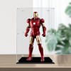 Picture of Acrylic Display Case for Hot Toys Marvel Avengers Endgame Captain America Iron Man 1:6 1/6 Scale Figure Storage Box Dust Proof Glue Free