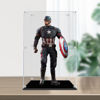 Picture of Acrylic Display Case for Hot Toys Marvel Avengers Endgame Captain America Iron Man 1:6 1/6 Scale Figure Storage Box Dust Proof Glue Free