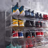 Picture of 3 X Premium Sneaker Acrylic Display Shoe Box Storage Case Clear  Stackable Dark clear