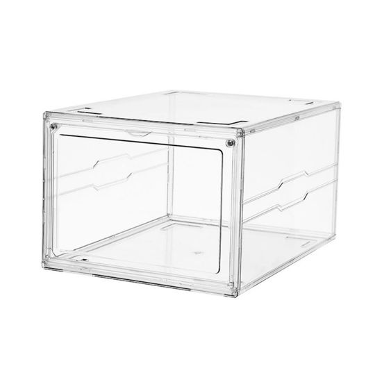 Picture of 5 X Premium Sneaker Acrylic Display Shoe Box Storage Case Clear  Stackable