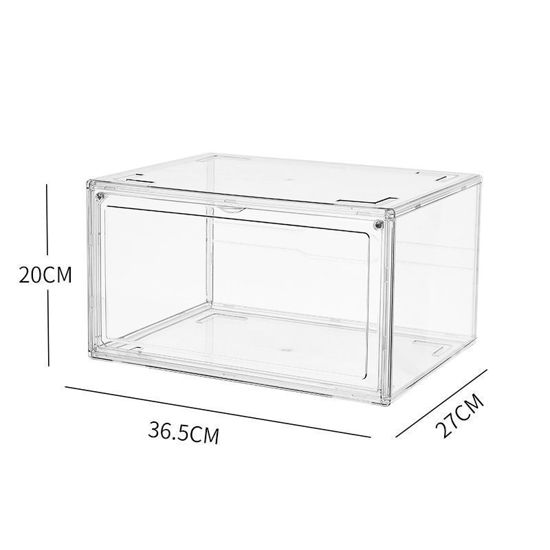 Picture of Premium Sneaker Acrylic Display Shoe Box Storage Case Clear  Stackable