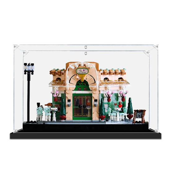 Picture of Acrylic Display Case for LEGO 10362 Icons French Cafe Figure Storage Box Dust Proof Glue Free