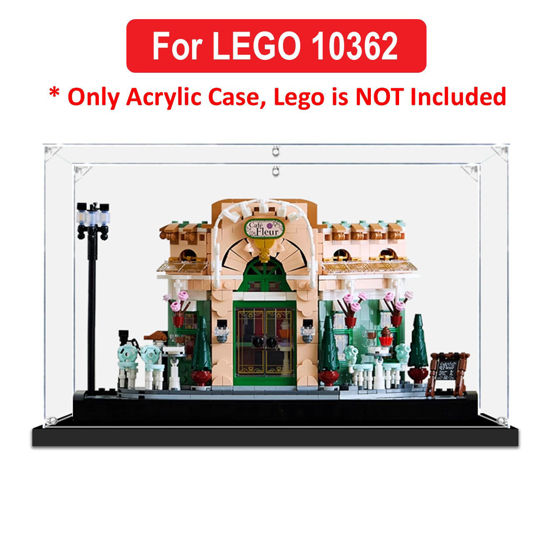 Picture of Acrylic Display Case for LEGO 10362 Icons French Cafe Figure Storage Box Dust Proof Glue Free