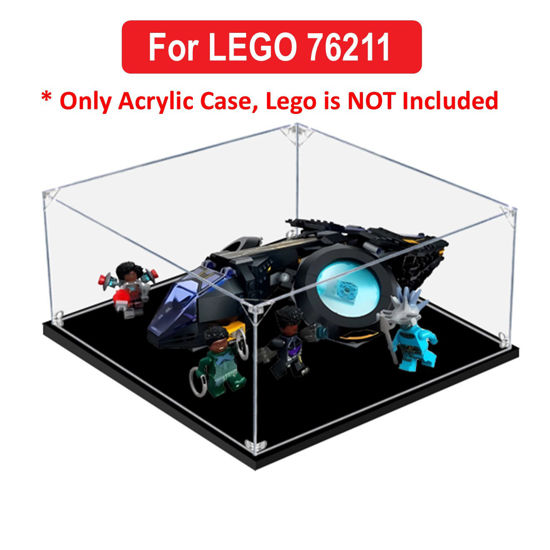 Picture of Acrylic Display Case for LEGO 76211 Marvel Shuri's Sunbird Figure Storage Box Dust Proof Glue Free