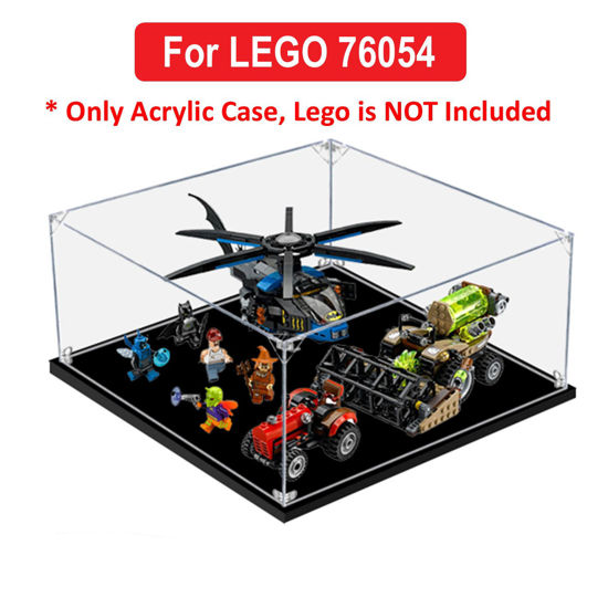 Picture of Acrylic Display Case for LEGO 76054 DC Super Heroes Batman Scarecrow Harvest of Fear Figure Storage Box Dust Proof Glue Free