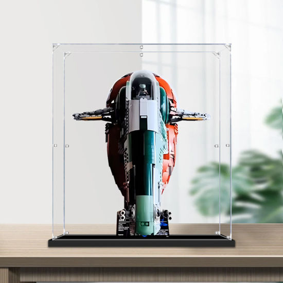 Picture of Acrylic Display Case for LEGO 75060 Star Wars Slave I Figure Storage Box Dust Proof Glue Free