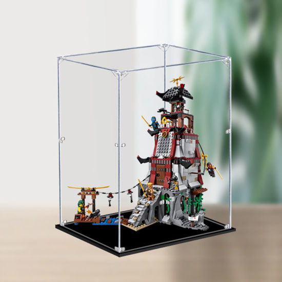 Picture of Acrylic Display Case for LEGO 70594 Ninjago The Lighthouse Siege Figure Storage Box Dust Proof Glue Free