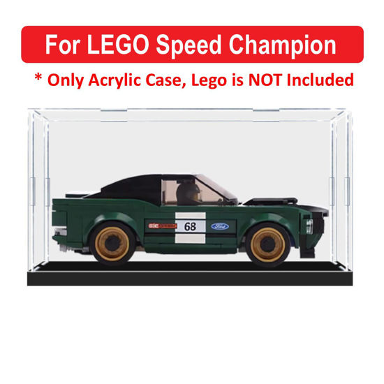 Picture of Acrylic Display Case for LEGO Speed Champion Car Model Figure Storage Box Dust Proof Glue Free