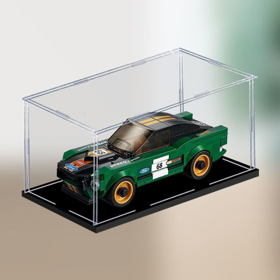 Picture of Acrylic Display Case for LEGO Speed Champion Car Model Figure Storage Box Dust Proof Glue Free