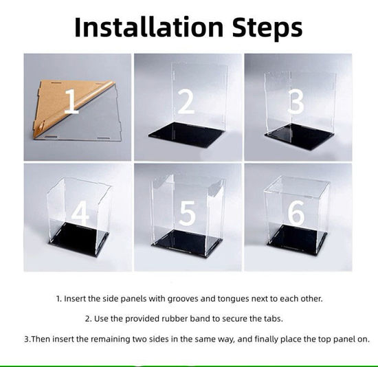 Picture of Acrylic Display Case for LEGO Speed Champion Car Model Figure Storage Box Dust Proof Glue Free