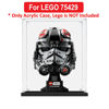 Picture of Acrylic Display Case for LEGO 75429 Star Wars AT-AT Driver Helmet Figure Storage Box Dust Proof Glue Free