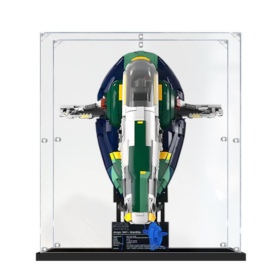 Picture of Acrylic Display Case for LEGO 75409 Star Wars Jango Fett’s Firespray-Class Starship Figure Storage Box Dust Proof Glue Free