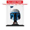 Picture of Acrylic Display Case for LEGO 75408 Star Wars Jango Fett Helmet Figure Storage Box Dust Proof Glue Free