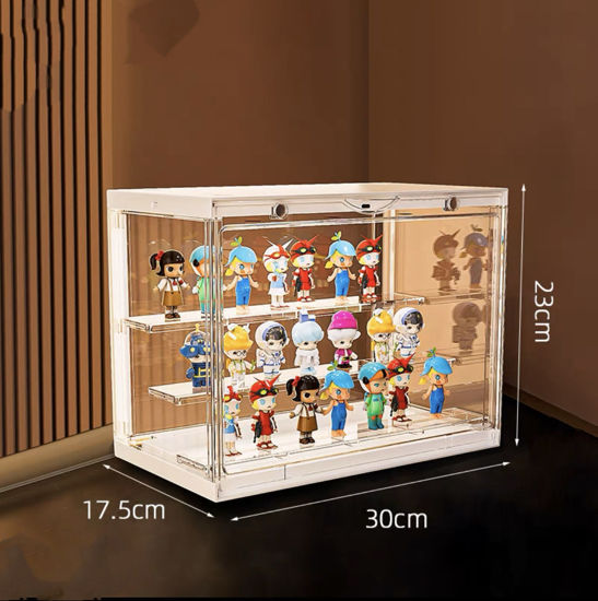 Picture of Display Case for LEGO/Pop Mart Minifigure with LED Lights
