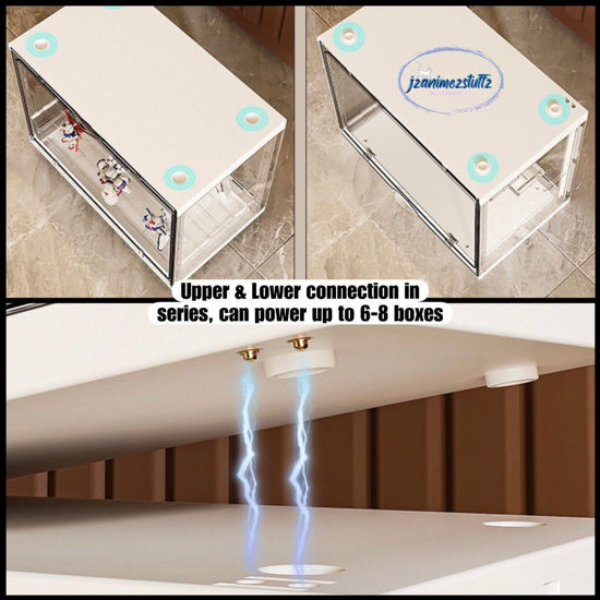 Picture of Display Case for LEGO/Pop Mart Minifigure with LED Lights