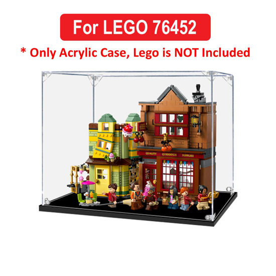 Picture of Acrylic Display Case for LEGO 76452 Harry Potter Quality Quidditch Supplies & Ice Cream Parlo Figure Storage Box Dust Proof Glue Free