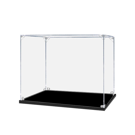 Picture of Acrylic Display Case for LEGO 76452 Harry Potter Quality Quidditch Supplies & Ice Cream Parlo Figure Storage Box Dust Proof Glue Free