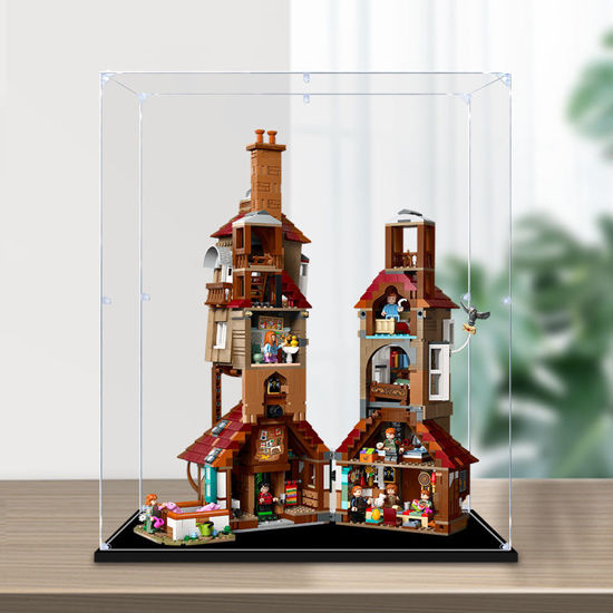 Picture of Acrylic Display Case for LEGO 76437 Harry Potter The Burrow Collector's Edition Unfolded Figure Storage Box Dust Proof Glue Free