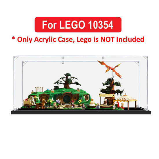 Picture of Acrylic Display Case for LEGO 10354 Icons The Lord of the Rings The Shire Figure Storage Box Dust Proof Glue Free