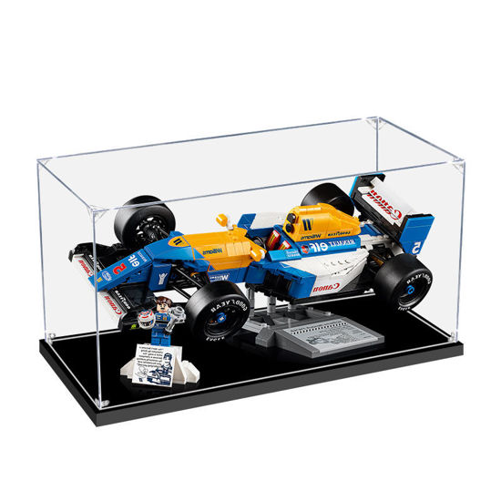 Picture of Acrylic Display Case for LEGO 10353 Icons Williams Racing FW14B & Nigel Mansell Figure Storage Box Dust Proof Glue Free