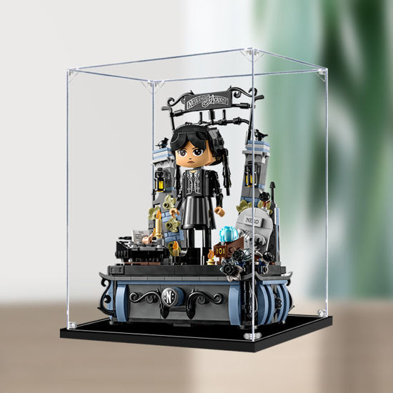 Picture of Acrylic Display Case for LEGO 76780 Wednesday Addams Figure Storage Box Dust Proof Glue Free