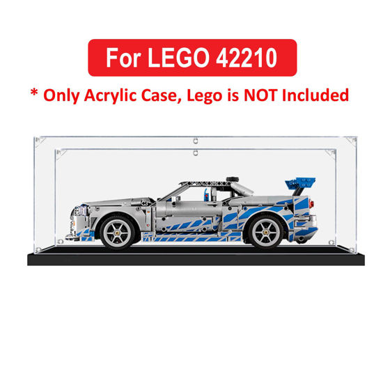Picture of Acrylic Display Case for LEGO 42210 Technic 2 Fast 2 Furious Nissan Skyline GT-R (R34) Figure Storage Box Dust Proof Glue Free