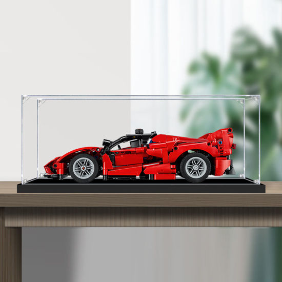 Picture of Acrylic Display Case for LEGO 42212 Technic Ferrari FXX K Figure Storage Box Dust Proof Glue Free