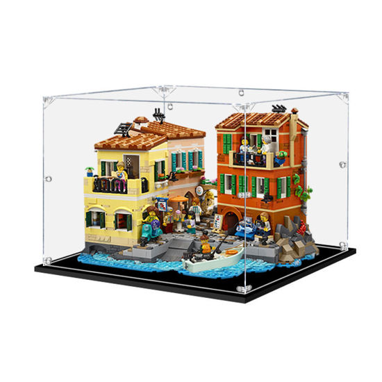 Picture of Acrylic Display Case for LEGO 21359 Ideas Italian Riviera Figure Storage Box Dust Proof Glue Free