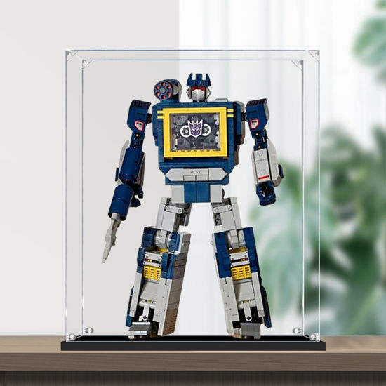 Picture of Acrylic Display Case for LEGO 10358 Icons Transformers Soundwave Figure Storage Box Dust Proof Glue Free