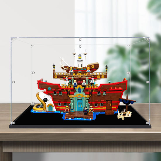 Picture of Acrylic Display Case for LEGO 75640 One Piece The Baratie Floating Restaurant Figure Storage Box Dust Proof Glue Free