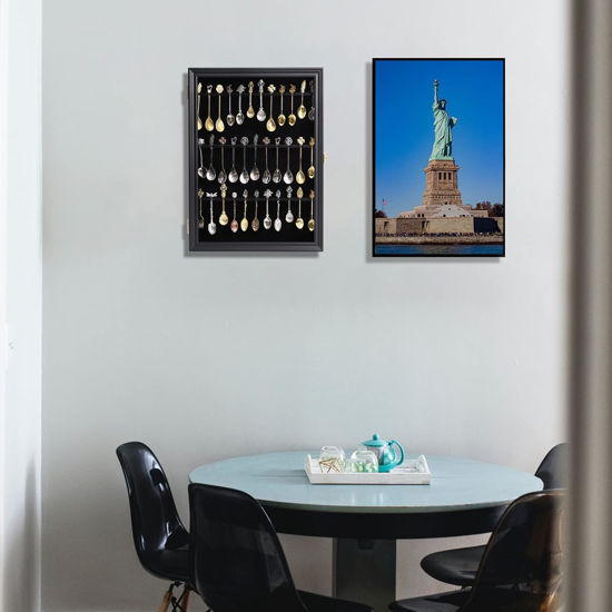 Picture of 36 Tea Spoon Souvenir Spoon Display Case Holder Cabinet with UV Protection