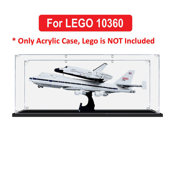 Picture of Acrylic Display Case for LEGO 10360 Icons Shuttle Carrier Aircraft Figure Storage Box Dust Proof Glue Free