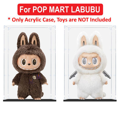 Picture of Acrylic Display Case for Pop Mart Labubu The Monsters Zimomo I Found You/Angel in Clouds Figure Storage Box Dust Proof Glue Free