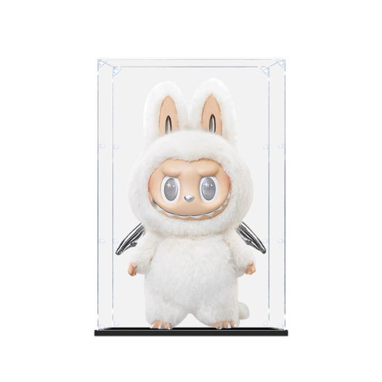 Picture of Acrylic Display Case for Pop Mart Labubu The Monsters Zimomo I Found You/Angel in Clouds Figure Storage Box Dust Proof Glue Free