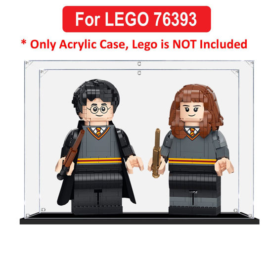 Picture of Acrylic Display Case for LEGO 76393 Harry Potter Harry Potter & Hermione Granger Figure Storage Box Dust Proof Glue Free