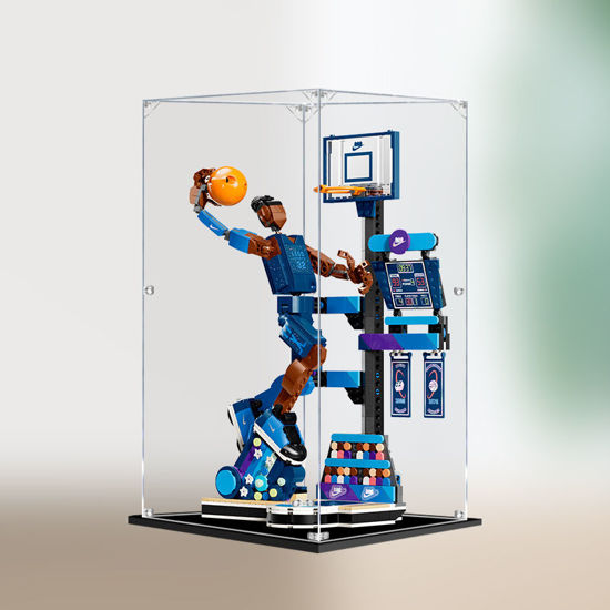 Picture of Acrylic Display Case for LEGO 43010 Nike Slam Dunk Figure Storage Box Dust Proof Glue Free