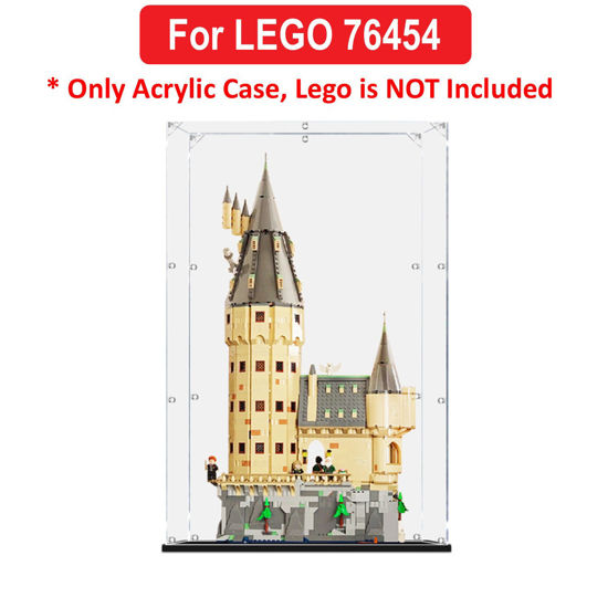 Picture of Acrylic Display Case for LEGO 76454 Harry Potter Hogwarts Castle The Main Tower Figure Storage Box Dust Proof Glue Free