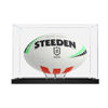 Picture of Acrylic Display Case for NRL Rugby Ball Memorabilia with Holder Dust Proof Glue Free BALL not included