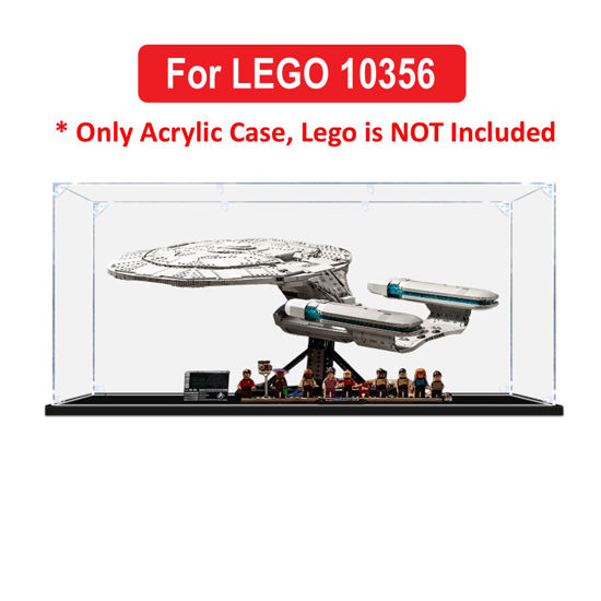 Picture of Acrylic Display Case for LEGO 10356 Icons Star Trek: U.S.S. Enterprise NCC-1701-D Figure Storage Box Dust Proof Glue Free