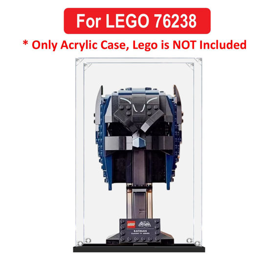 Picture of Acrylic Display Case for LEGO 76238 DC Comics Super Heroes Classic TV Series Batman Cowl Figure Storage Box Dust Proof Glue Free